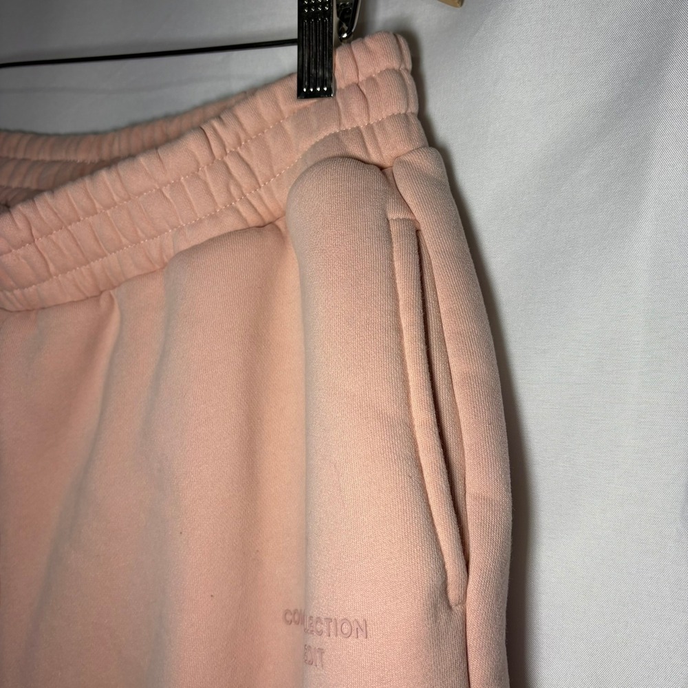 Comfrt Collection Pastel Edit Joggers XL Peach Mauve Pink Thick Fleece Sweats - Picture 7 of 8